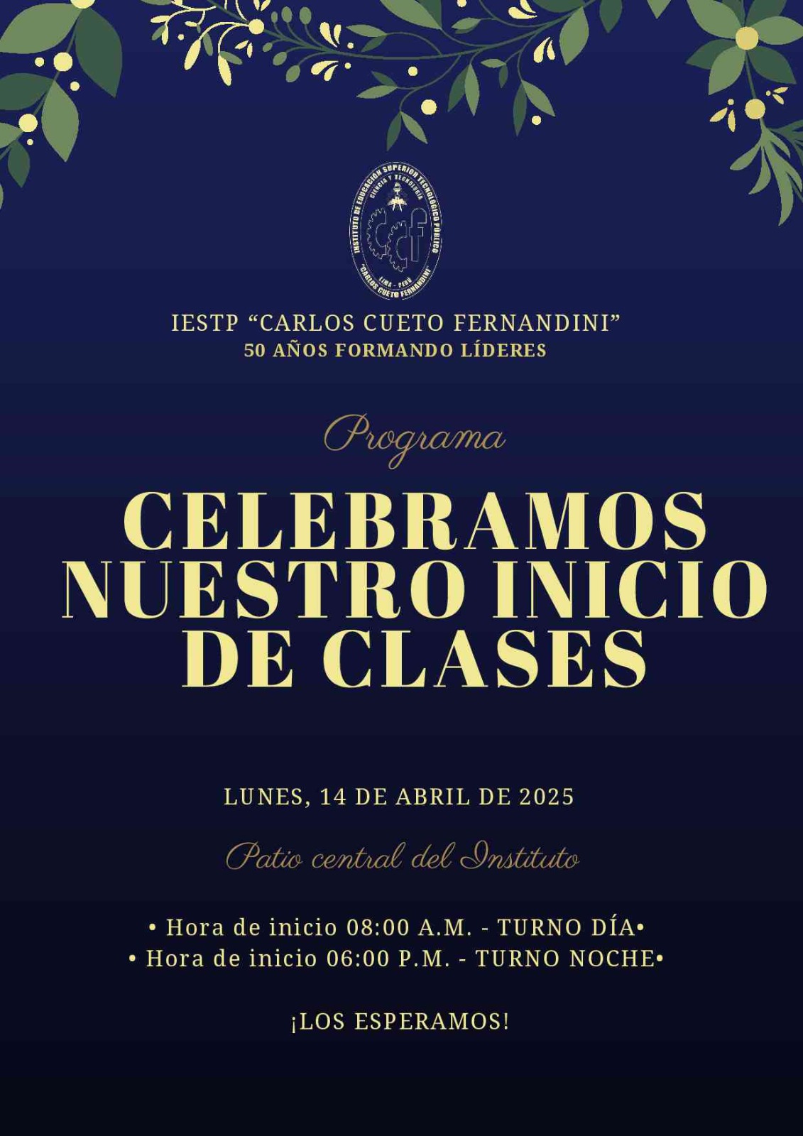 Invitación inicio de clases