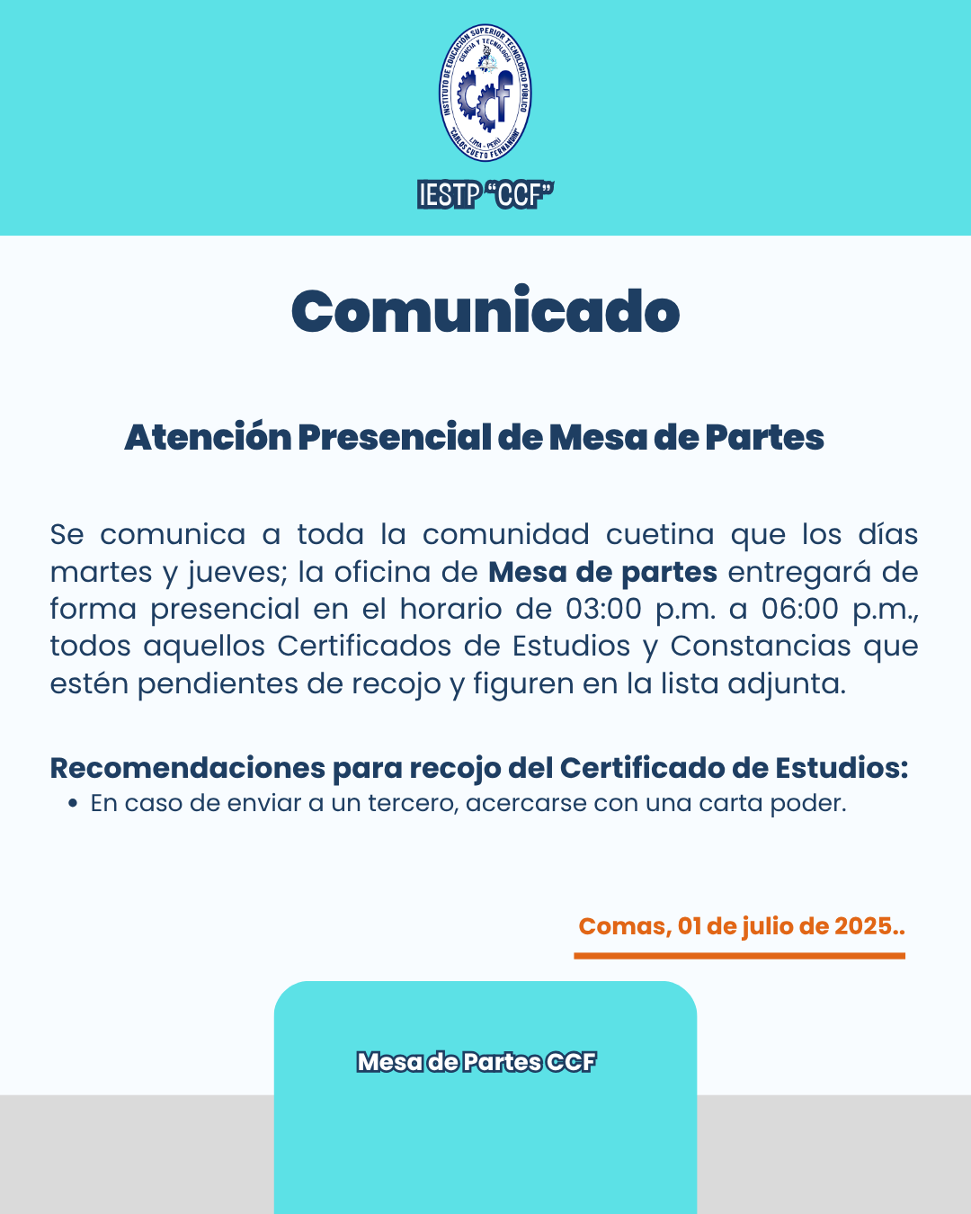 Comunicado