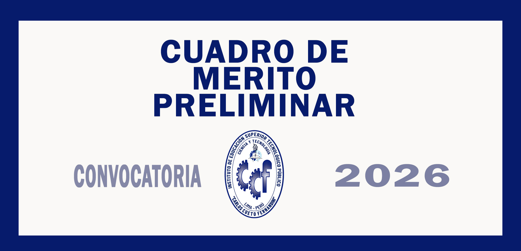 CONVOCATORIA A MERITO 2026